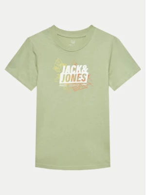 Jack&Jones Junior T-Shirt Map Summer 12257988 Szary Regular Fit