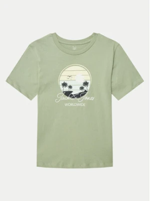 Jack&Jones Junior T-Shirt Palm 12269922 Zielony Regular Fit