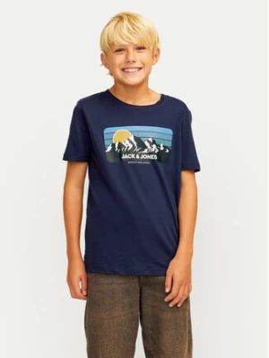 Jack&Jones Junior T-Shirt Peak 12259433 Granatowy Standard Fit