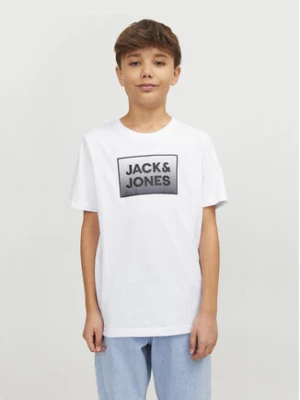 Jack&Jones Junior T-Shirt Steel 12249633 Biały Standard Fit