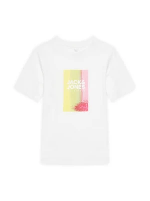 Jack&Jones Junior T-Shirt Varenna 12278349 Biały Regular Fit