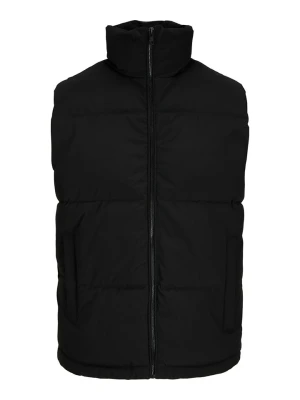 Jack & Jones Kamizelka pikowana w kolorze czarnym rozmiar: S