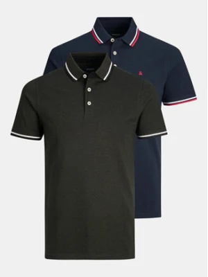 Jack&Jones Komplet 2 koszulek polo Paulos 12191216 Kolorowy Slim Fit