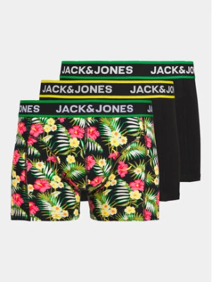 Jack&Jones Komplet 3 par bokserek Flowers 12250612 Czarny