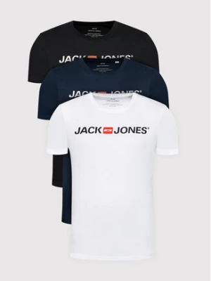 Jack&Jones Komplet 3 t-shirtów Corp Logo 12191330 Kolorowy Slim Fit