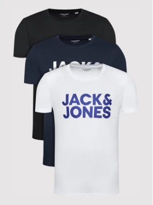 Jack&Jones Komplet 3 t-shirtów Corp Logo 12191762 Kolorowy Regular Fit
