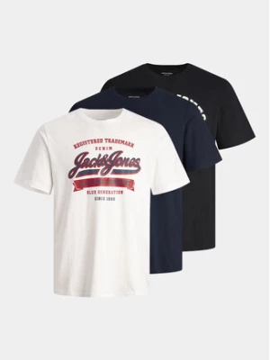 Jack&Jones Komplet 3 t-shirtów Logo 12257008 Kolorowy Standard Fit