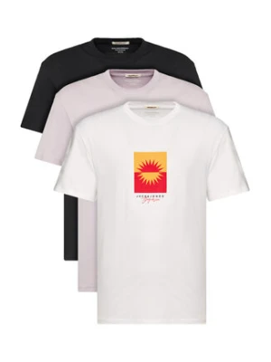 Jack&Jones Komplet 3 t-shirtów Marbella 12263098 Kolorowy Relaxed Fit