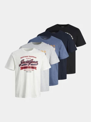 Jack&Jones Komplet 5 t-shirtów Logo 12257007 Kolorowy Standard Fit