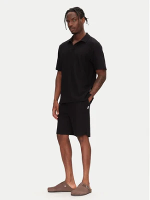 Jack&Jones Komplet polo i spodenki Slington 12281841 Czarny Relaxed Fit