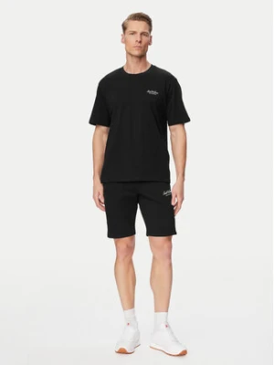 Jack & Jones Komplet t-shirt i spodenki Archive 12297642 Czarny Relaxed Fit