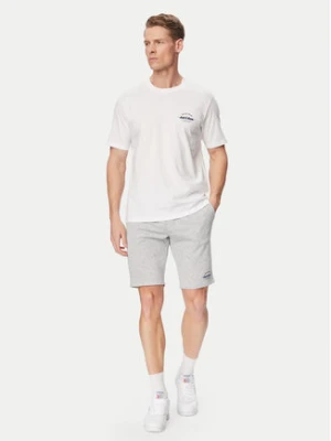 Jack & Jones Komplet t-shirt i spodenki Brandon 12298184 Biały Regular Fit