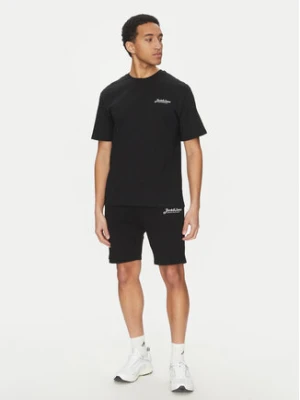 Jack&Jones Komplet t-shirt i szorty sportowe Beau 12277466 Czarny Relaxed Fit