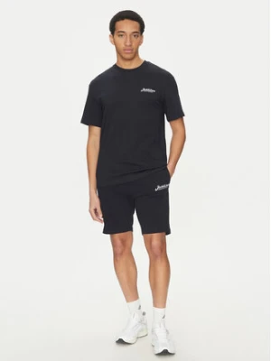 Jack & Jones Komplet t-shirt i szorty sportowe Beau 12277466 Granatowy Relaxed Fit