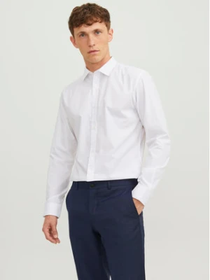 Jack & Jones Koszula 12187222 Biały Slim Fit