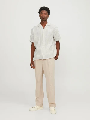 Jack & Jones Koszula "Cabana" w kolorze beżowo-białym rozmiar: L