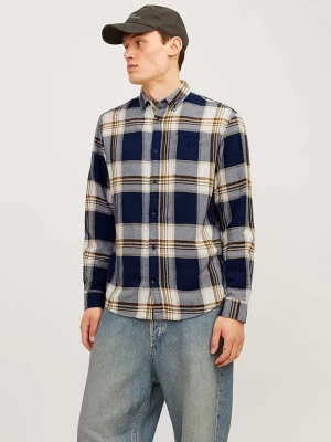 Jack & Jones Koszula "Classic Autumn" w kolorze granatowo-beżowym rozmiar: XL