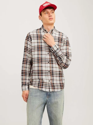 Jack & Jones Koszula "Classic Autumn" w kolorze kremowo-brązowym rozmiar: XL