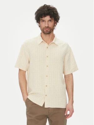 Jack&Jones Koszula Dobby 12277184 Beżowy Relaxed Fit