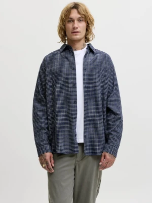 Jack & Jones koszula flanelowa Mężczyźni Comfort Fit Bawełna niebieski