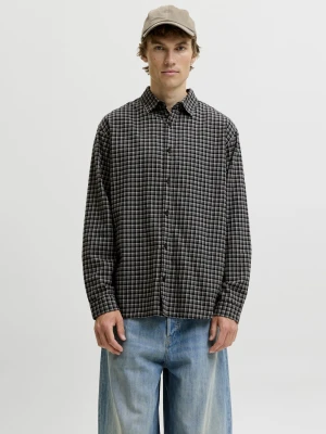 Jack & Jones koszula flanelowa Mężczyźni Comfort Fit Bawełna szary