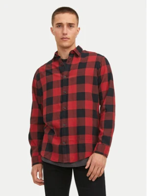 Jack&Jones Koszula Gingham 12181602 Czerwony Slim Fit
