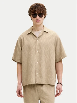 Jack & Jones Koszula Montauk 12293555 Beżowy Regular Fit