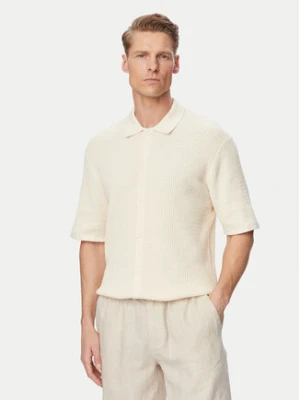 Jack & Jones Koszula Montauk 12293584 Kremowy Relaxed Fit