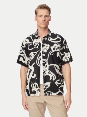 Jack & Jones Koszula Montauk 12293763 Czarny Relaxed Fit