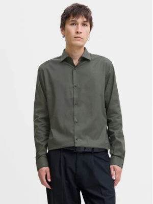 Jack & Jones Koszula Parker 12227385 Zielony Slim Fit