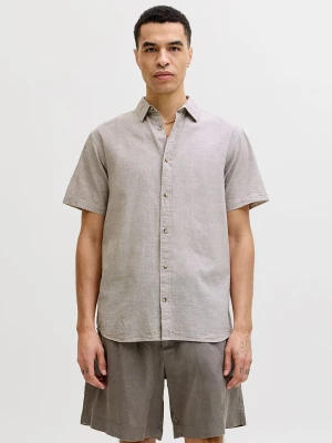 Jack & Jones Koszula "Summer" w kolorze szarobrązowym rozmiar: S