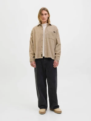Jack & Jones Koszula sztruksowa w kolorze beżowym rozmiar: L