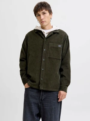 Jack & Jones Koszula sztruksowa w kolorze khaki rozmiar: M