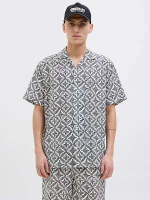 Jack & Jones Koszula w kolorze szaro-białym rozmiar: L