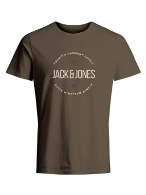 Jack & Jones Koszulka "Blaaston" w kolorze khaki rozmiar: XL