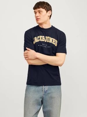 Jack & Jones Koszulka "Caleb" w kolorze granatowym rozmiar: S