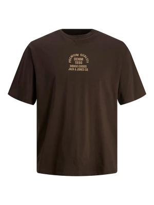 Jack & Jones Koszulka "Carl" w kolorze ciemnobrązowym rozmiar: M