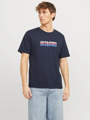 Jack & Jones Koszulka "Cyber" w kolorze granatowym rozmiar: XL