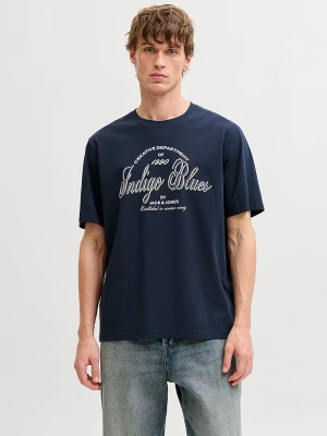 Jack & Jones Koszulka "Denver" w kolorze granatowym rozmiar: S