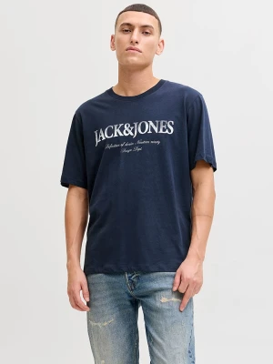 Jack & Jones Koszulka "Devin Daytona" w kolorze granatowym rozmiar: M