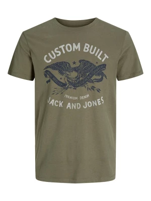 Jack & Jones Koszulka "Fonne" w kolorze khaki rozmiar: M