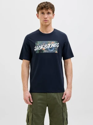 Jack & Jones Koszulka "Hawaii" w kolorze granatowym rozmiar: M