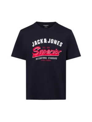Jack & Jones Koszulka Jack &amp; Jones Mężczyźni Bawełna czarny nadruk,