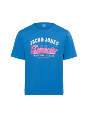 Jack & Jones Koszulka Jack &amp; Jones Mężczyźni Bawełna szary nadruk,