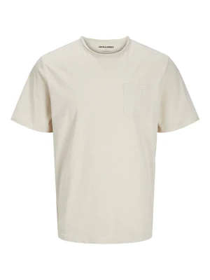 Jack & Jones Koszulka "Jake" w kolorze kremowym rozmiar: M