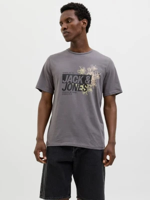 Jack & Jones Koszulka "Jaxon" w kolorze szarym rozmiar: L