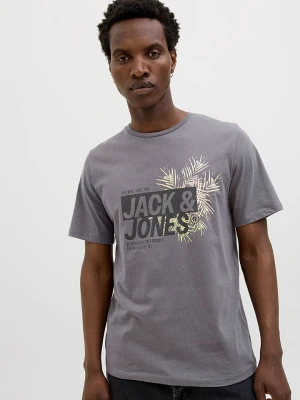 Jack & Jones Koszulka "Jaxon" w kolorze szarym rozmiar: L