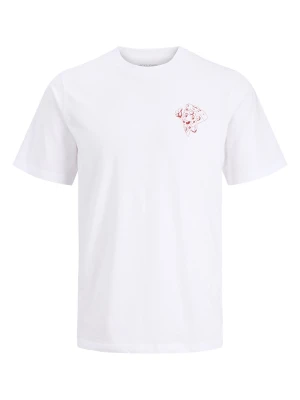 Jack & Jones Koszulka "Jjbrewy" w kolorze białym rozmiar: M