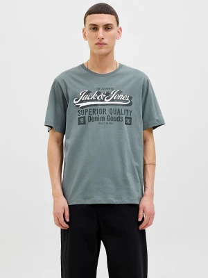 Jack & Jones Koszulka "Jjelogo" w kolorze szarym rozmiar: S