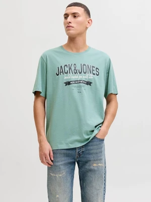 Jack & Jones Koszulka "Logo" w kolorze turkusowym rozmiar: M